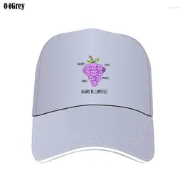 Ball Caps Funny Fruit Grapes Printed Bill Hats Men'S Customied Custom Hat Summer Casual Hipster Male Mesh