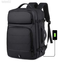 Multi-function Bags 40L expandable backpack USB charging port 17 inch laptop bag waterproof business flag travel yq240407