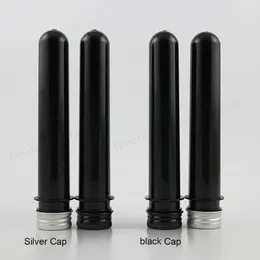 Storage Bottles 30 X 40ml Empty Pet Tube With Silver Black Aluminum Cap 40CC Plastic Display Candy Case Containers