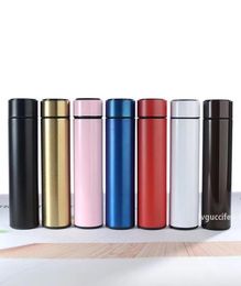 Smart LED insulated tumblers Cup Stainless Steel Touch Screen Intelligence Vacuum Cups Water Bottle Display Temperature Party Gift5804779