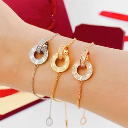 Ca Bangle New Design Gold Color For Women Trend Luxury Titanium Chain Bracelet Luxury Trendy Woman Gifts Jewelry Wholesale Dropshipping High Quality Stores 2024