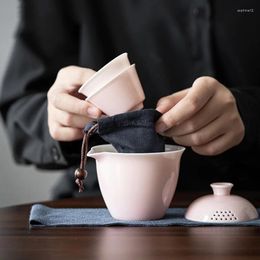 Teaware Sets Vintage Luxury Chinese Travel Tea Pot Set Ceramic Porcelain Outdoor Cups Juego De Te Service