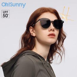 Eyewear per esterni ohsunny escursionistici da donna che viaggiano moda classici occhiali da sole in metallo 2024 occhiali da sole Uv400 unisex