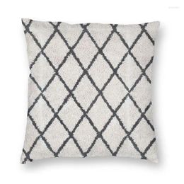Pillow Geometric Black And White Texture Cover 45x45cm Home Decor 3D Print Abstract Pattern Throw For Sofa Double Side