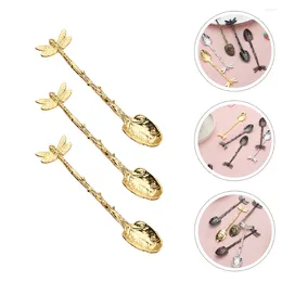 Coffee Scoops Toddler Utensils Spoon Serving Spoons Stainless Steel Household Supplies Golden