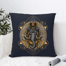 Pillow THE ELEPHANT KING Hug Pillowcase Hindu India God Gods Ganesh Backpack Bedroom DIY Printed Car Coussin Covers