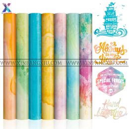 Films XFX 7 Pcs 12x12" Infusible Transfer Ink Sheets Watercolour Transfer Paper Sublimation for Cricut Mug Press Transfer for TShirts