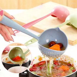 Spoons 1PC Kitchen Accessories Multifunction Soup Spoon Colander Two-in-one Long Handle Large For Gadgets QA 068