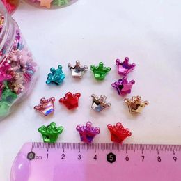 Hair Clips 10Pcs Colourful Small Girls Cute Crown Accessories Kids Cartoons Headwear Gift