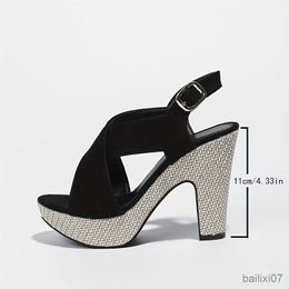 Dress Shoes Stylish Womens Block Heeled Sandals with Buckle Strap - Fashionable Open Toe Dress Pumps for Comfortable and Chic Look