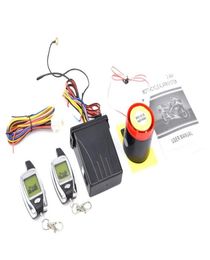 Car 2 Way Motorcycle Alarm 2 Big LCD Remote Engine Motorbike Start Antitheft Security System Scooter99347901654945