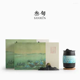 Mugs |Thirty Years' Long Distance Jiangshan Mug Office Tea Cup Household Ceramic Filter Water Gift Giving