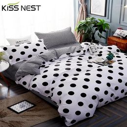 Bedding Sets 2/3 Pces Classic Simple Fashion Polka Dot Twin Size Set Duvet Cover 200x200 Nordic Bed 150(240x220) No Sheet