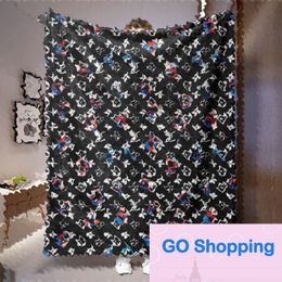 High-end Digital Printing Flannel Blanket Office Air-Conditioning Blanket Anti-Freezing Warm Summer Blankets