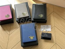 Designer Leather Stylish Men Folding Long Zipper Triangle Wallets Purse Card Holder Notes Money Purses with Box Flip Wallet Multiple Styles pra Wallets