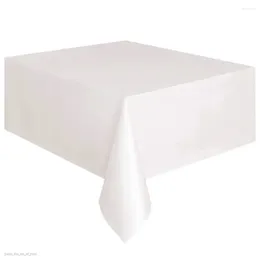 Table Cloth Waterproof Large Tablecloths Household Rectangular Plastic Tablecloth Solid Colour Cover Mat Nappe