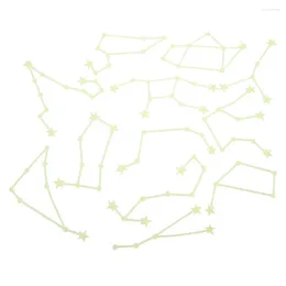 Wall Stickers 5 Sets Constellations Luminous Sticker Decals (Light Green)