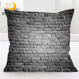 Pillow BeddingOutlet Bricks Cover 3D Wall Case Natural Inspired Decorative Throw Vintage Home Decor 45x45cm