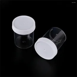 Storage Bottles Portable Plastic Clear Jars With Screw Lid Pet Round Eye Cream Containers Refillable Makeup Outdoor Travel Accessories