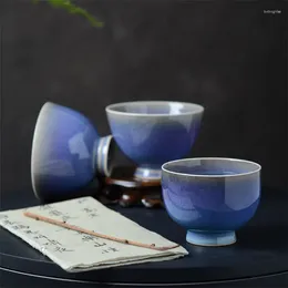 Cups Saucers Jingdezhen Ceramic Kiln Change Tea Mug Office Drinkware Porcelain Simple Master Cup Creative Handmade Household Teacup