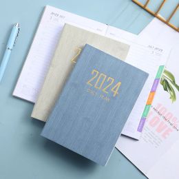 Notebooks 2024 A5 Mini Notebook 365 Days Portable Pocket Notepad Daily Weekly Agenda Planner Stationery Office School Supplies