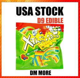 Wholesale USA-MADE D9 Edible Gummies Packageing - Packaged,Prefilled,and ship from USA BAG BAGS 500 600MG