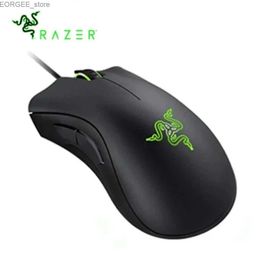 Mice Razer DeathAdder Essential Wired Gaming Mouse Mice 6400DPI Optical Sensor 5 standalone button Y240407P0AJ
