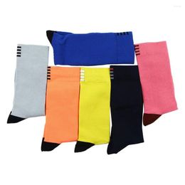 Men's Socks Running Outdoor Sportswear Sports Quick Dry Racing Cycling Compression Middle Stockings Bike