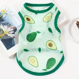 Dog Apparel Summer Clothes Print Pet Vest For Puppy Breathable Cool Dogs T-shirt Costume Cute Cat Pets Clothing