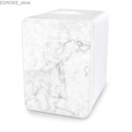 Freezer Mini freezer small space cooler 4L capacity thermoelectric technology with cooling and heating settings white marble Y240407