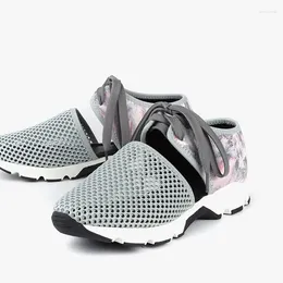 Fitness Shoes 2024 Mesh Women Flat Lightweight Sneakers Breathable Ladies Casual Hollow Out Femme Leopard