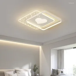 Ceiling Lights Modern Light Square Led Lamp For Bedroom Lighting Trichromatic Living Room Fixture