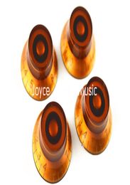 Niko 1 Set of 4pcs Brown Hat Electric Guitar Knobs For LP SG Style Electric Guitar Wholes3603101