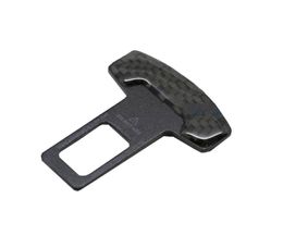 2pcs Universal Vehicle Mounted Carbon Fibre Car Safety Seat Belt Buckle Clip CarStyling7452611