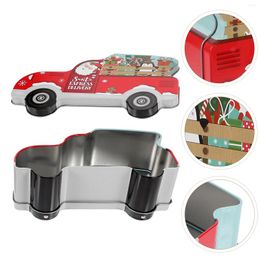 Storage Bottles Christmas Festival Candy Box Goodies Car Shaped Xmas Themed Cookie Gift Packing Container