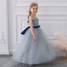 Bright Silver Red Jewel Girl's Birthday/Party Dresses Girl's Pageant Dresses Flower Girl Dresses Girls Everyday Skirts Kids' Wear SZ 2-10 D406232