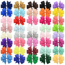 Dog Apparel 10pcs Solid Colour Pet Head Flowers Hair Bow Puppy Hairpin Headwear Accessories Supplies Colourful Decoration