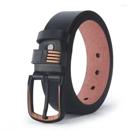 Belts Timeless Elegance Men's Black PU Leather Belt With Square Alloy Buckle Ideal For Business And Casual Attire