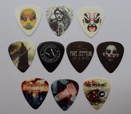 10pcs 071mm New Popular Rock Band and Beijing Opera Facial Masks Guitar Picks Musical Plectrums4881807