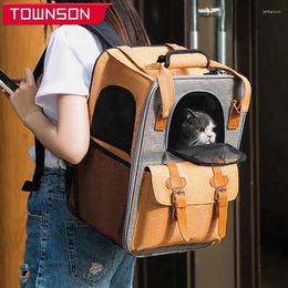 Cat Carriers Pet Carrier Backpack Breathable Outdoor Travel For And Dog Transparent Space Supplies