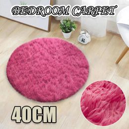 Carpets Home Decor Soft Bath Bedroom Non-Slip Floor Shower Rug Yoga Plush Round Mat