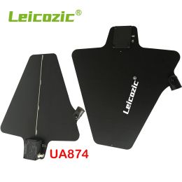 Microphones Leicozic UA874 Two Active Directional Antenna Splitter System Kit UHF Antena Integrated Amp For Microphone Wireless UHF470950