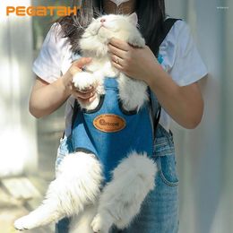 Cat Carriers Pet Carrier Backpack Breathable Outdoor Small Dog Fashion Travel Bag Transport Puppy