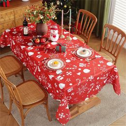 Table Cloth Oval 60 X 84 Christmas Tablecloth Polyester Print Party Decoration And Oil Rectangular Mat