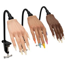 Nail Training Fake Hand For Acrylic Nails Silicone Hands to Practice Nail Hand Model Veikmv 240325