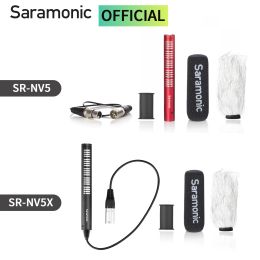 Microphones Saramonic SRNV5 Directional Shotgun Condenser Microphone for Camera Camcorder DSLR Videomaking Filmmaking Recording Broadcast