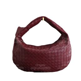 12A mirror quality designer handbags tote bags pure hand-stitched wax thread luxury hobo handbag Classic real leather dumpling woven bag with original packaging box