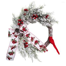 Decorative Flowers Celebrate The Holiday Season With This Beautiful Christmas Wreath A Perfect Combination Of Elegance And Festive Charm