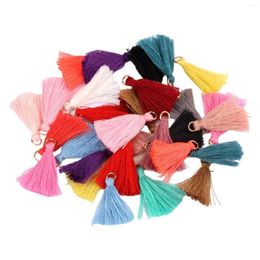 Party Supplies Stand Out With Colourful Tassel Hanging Rings 3cm Circle Unique Keychain Accessories Includes 100PCS Small Tassels