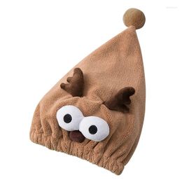 Towel Quickly Absorbent Microfiber Coral Fleece Dry Hair Cap Cartoon Creative Cute Animal Pet Stereo Style Shower Bathroom Textile